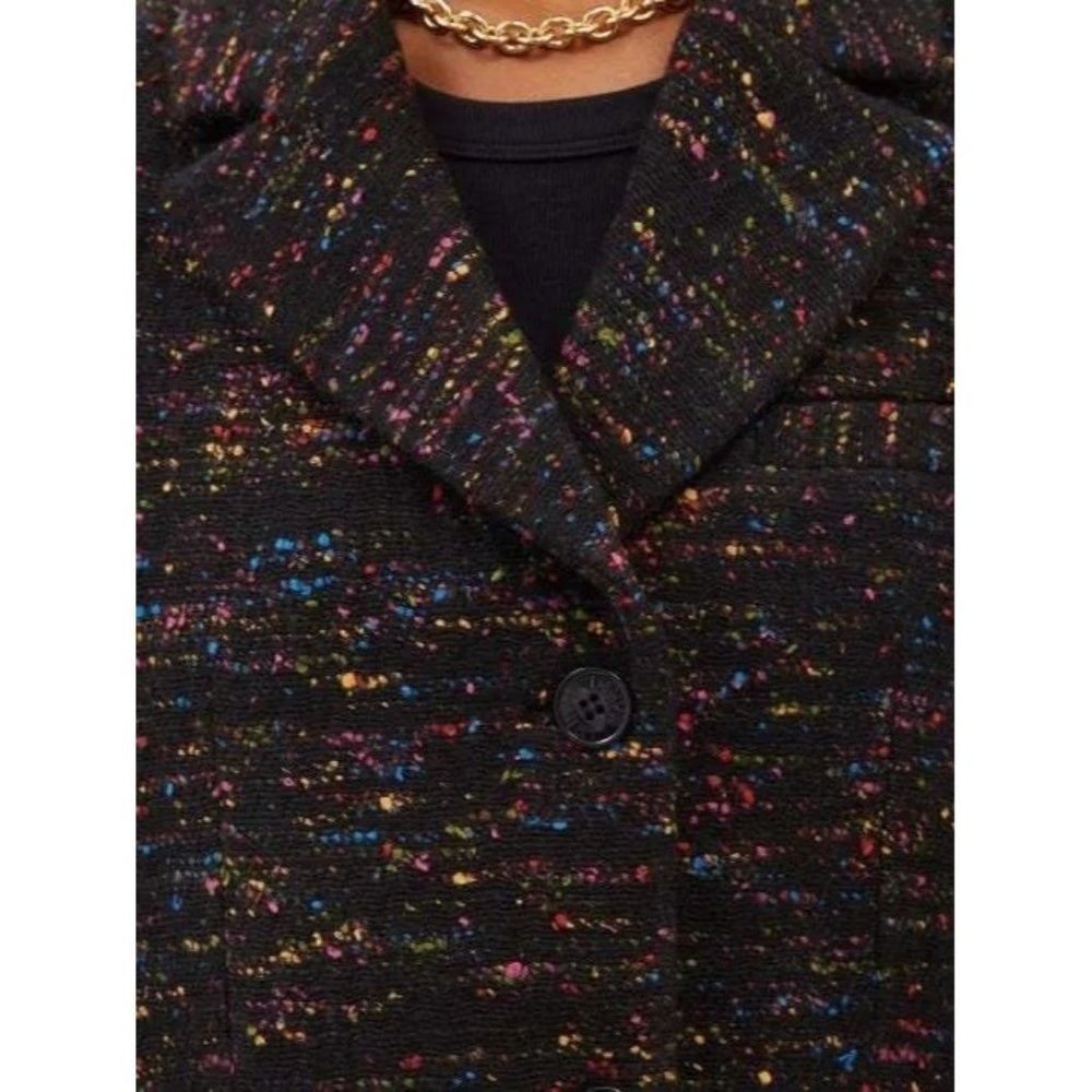 🆕 GANNI Oversized Jacket Wool Blend Small-Medium - Picture 6 of 13